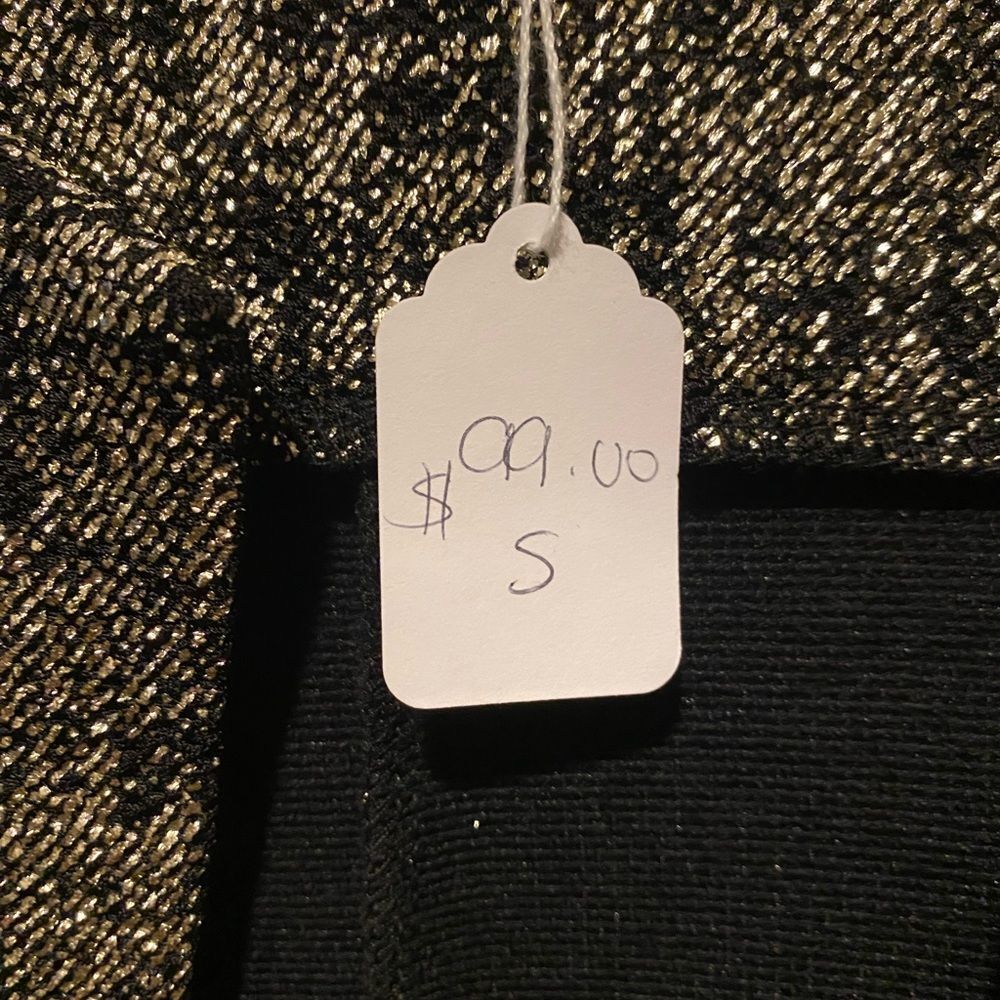 NWT Veronica M gold blazer jacket bell sleeve small - Picture 3 of 10